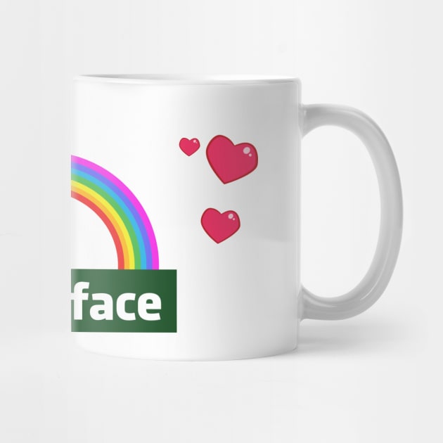 Friendface Rainbow and Hearts by Expandable Studios